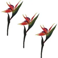 Kunstblume Strelizie Strelizie, Creativ green, Höhe 83 cm, im 3er Set