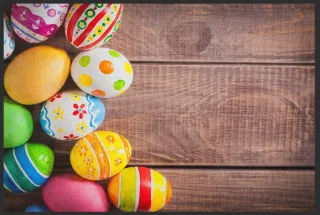 Fussmatte Ostern 10430 | Größe: 140 cm x 220 cm