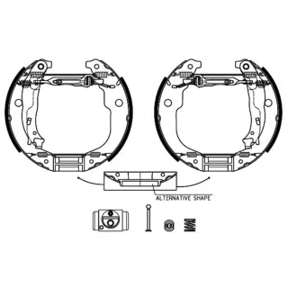Textar Bremsbacken hinten Citroen Peugeot 84067201