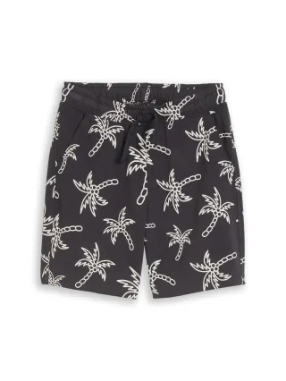 tom tailor kids - Shorts mit Muster grey white sketched palm trees - Gr. - 152