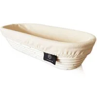 Lycce Dekokorb Gärkorb Brotbacken oval 35 cm aus Rattan/Peddigrohr für ca. 1 kg Teig (1 St)