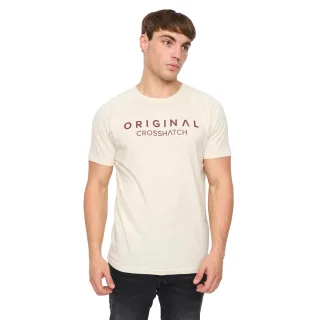 Crosshatch - "Chantlars" T-Shirt für Herren (Naturweiß)
