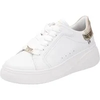 Rieker Sport Plateausneaker, Schnürschuh, Halbschuh, Freizeitschuh, Metallic-Akzent, schmale Form