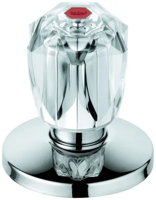 Grohe Oberteil 11542 1/2" f.UP-Vent. Brillant Griff Markierung rot chrom, 11542000 11542000