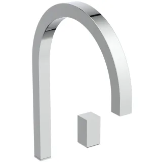 Ideal Standard Waschtischarmatur hoher Auslauf Solos ohne Ablaufgarnitur, eckig Chrom, A7831AA A7831AA