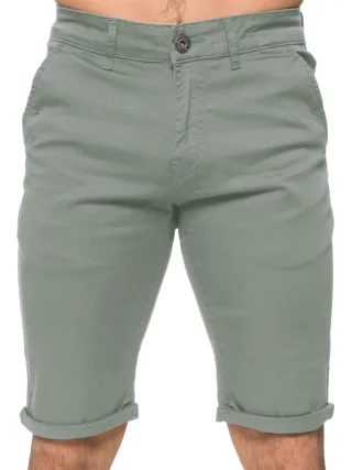 Enzo Herren Slim Fit Stretch Chino Shorts