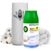 Air Wick Raumduft-Nachfüllflasche Freshmatic Cool Linen, 250 ml (1 Nachfüller), enthält natürliche ätherische Öle