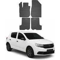 OMAC Auto-Fußmatten für Dacia Sandero 2012-2020 Gummi 3D 4 tlg (4 St), für Dacia Sandero 2012-2020 Dacia Sandero 2012-2020, Antirutsch,Wasserfest,Einfache Installation