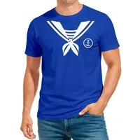 MoonWorks Print-Shirt Herren T-Shirt Matrose Sailor Last Minute Faschingskostüme Männer mit Print
