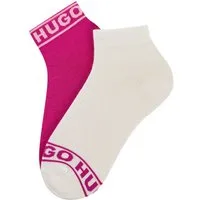 HUGO Freizeitsocken 2P SH LOGO CC W (Set, 2-Paar, 2er) mit Logobund