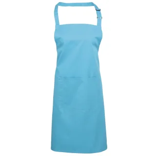 Premier Ladies/Womens Colours Bip Schürze mit Tasche (2er Pack) (Türkis)