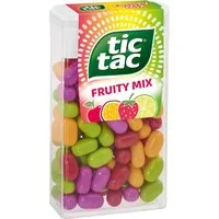 tic tac Süßigkeit, tic tac Fruity Mix Spender mit Dragees mit Fruchtgeschmack 54g