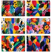 MuchoWow Platzset Bold Art - Modern - Abstrakt, (6-St), Platzsets, Tischset, Abwaschbar, Tischsets, Platzdeckchen