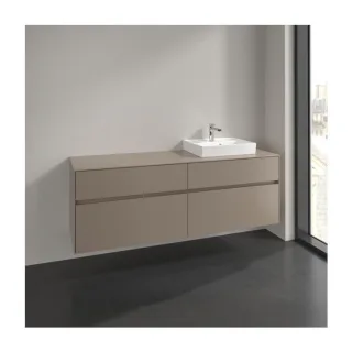 Villeroy und Boch Collaro Waschtischunterschrank C07900VM 160x54,8x50cm, Waschtisch rechts, taupe