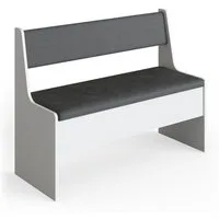 Vicco Sitzbank Roman, Weiß/Anthrazit, 106 x 42 cm (1-St)