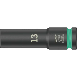Wera 8790 C Impaktor Deep Steckschlüsseleinsatz mit 1/2"-Antrieb Türkis - 05004830001