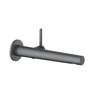 Keuco Waschtischarmatur Unterputz Edition 400 Ausladung 243 mm schwarz-chrom gebürstet, 51516132101 51516132101