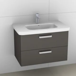 Artiqua 411 Waschtischunterschrank für DuraStyle 232080 Stahlgrau Metallic, 411-WU2L-D41-7141-88 411-WU2L-D41-7141-88