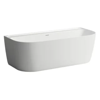 Laufen Meda Badewanne H2201170000001 180x80cm, wandangebunden, Marbond, weiß