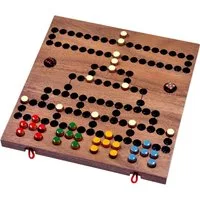 LOGOPLAY Spiel Blockade, Gesellschaftsspiel, Blockade Würfel- und Strategiespiel 2 bis 4 Spieler Spielfeld 26 x 27