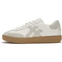 Fitflop THE DASH T-TOE Plateausneaker Freizeitschuh, Halbschuh, Schnürer, Retro Sneaker im Material-Mix