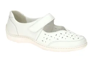 Waldl?ufer 496325 HENNI Damenschuhe wei? Echtleder Klettverschluss