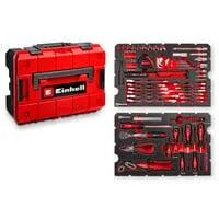 E-Case Werkzeugkoffer Universal, 80-teilig, Werkzeug-Set schwarz/rot