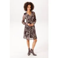 Aniston CASUAL Blusenkleid mit dekorativer Brosche am fixierten Bindeband - NEUE KOLLEKTION