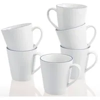 Retsch Arzberg Becher Heike Blaurand, 6-tlg., Porzellan, 6-teilig, Made in Germany