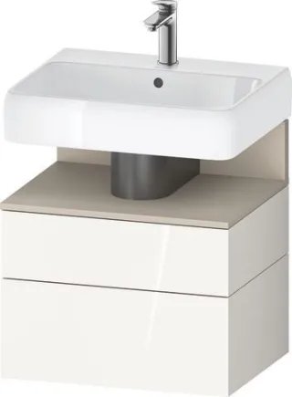 Duravit Qatego Waschtischunterbau wandhängend Weiß Hochglanz 590x470x590 mm - QA4393083220010 QA4393083220010