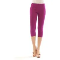SYS Caprileggings Damen 3/4 Capri Leggings Leggins kurze Knie Hose Baumwolle