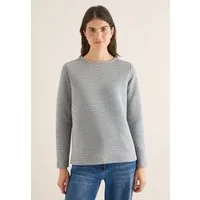 CECIL Langarmshirt aus softem Materialmix