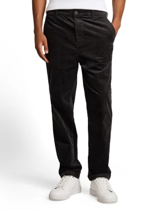 Denim Tom Tailor - Relaxed Fit Cordhose coal grey - Gr. - L