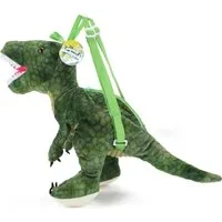 Toi-Toys Kinderrucksack Plüsch Rucksack Dino T-Rex grün 50 cm Backpack Dinofans