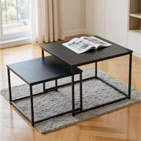 KAHOO Couchtisch Couchtisch, Moderne Wohnzimmertisch, Beistelltisch 2er Set