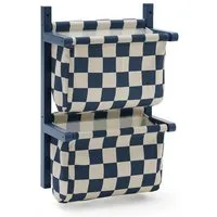 Kids Concept Wäschesortierer Kids Concept - Wand-Organizer mit Stofftaschen blau - 60x19x40 cm (1 St)