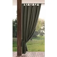 Eurofirany Outdoorvorhang GARDEN, wasserdichter Terrassenvorhang (1 St), Schlaufen, Lichtschutz, Polyester, für Pavillon, Pergola & Balkon, wetterfest, UV-Schutz