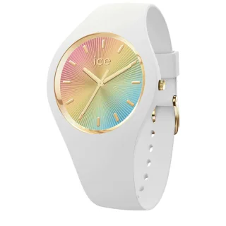 Ice Watch Ice Champagne - White Rainbow Weiß Damen Armbanduhr 025350 - M