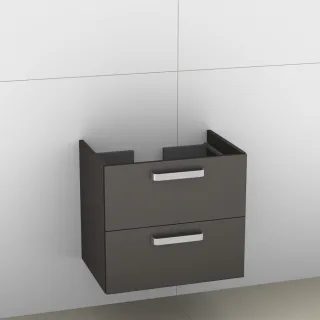 Artiqua 414 Waschtischunterschrank für Memento 513361, 513363 Stahlgrau Metallic, 414-WU2L-V24-7141- 414-WU2L-V24-7141-88