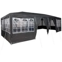 vidaXL Partyzelt Party-Zelt Anthrazit 800 x 400 x 266 cm Polyethylen