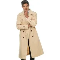 CHAKS Kostüm Detektiv Verkleidung Trenchcoat Beige Herren