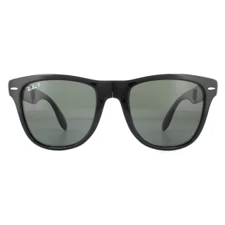 Lunettes De Soleil Ray-Ban Raying Wayfarer 4105 Noir Vert Polarisé 601/58 54mm