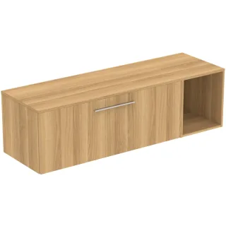 Ideal Standard Möbel-Set 160cm i.life B 1 Auszug 1 off.Fach Gr.Chrom Eiche Natur, T5838NX T5838NX