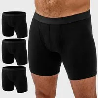 Papas Shorts Boxershorts Herren, Extra Lang (Packung, 3er-Pack) aus weichem Modal mit extra Beinlänge gegen Zwicken im Schritt