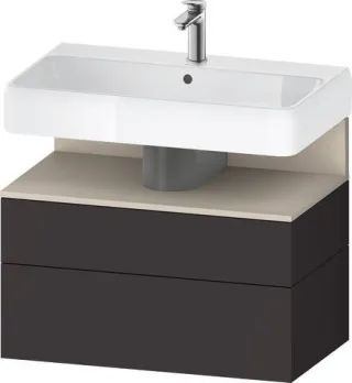 Duravit Qatego Waschtischunterbau wandhängend Graphit Supermatt 790x470x590 mm - QA4394083800000 QA4394083800000