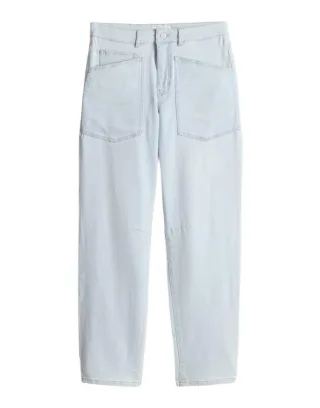 OPUS PANTS - Barrel-Jeans mit Powerstretch - Melly breeze blau - Gr. - L28