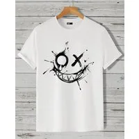 RMK T-Shirt RMK T-Shirt Herren Shirt Rundhals Vintage Smile Smiley aus 100% Baumwolle