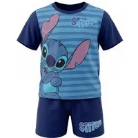 Disney Schlafanzug Disney Stitch Jungen Schlafanzug Pyjama Shirt Shorts (1 tlg) Gr. 98 bis 128 - 100% Baumwolle