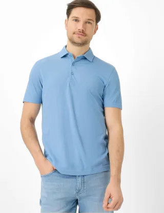 Brax Herren Polo Style PEPE heaven, Blau, Gr. 6XL