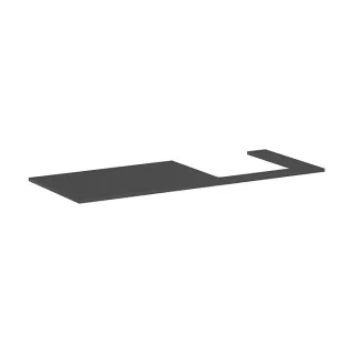 hansgrohe Xilesa E Konsole 54273760 1375x550mm, Ausschnitt rechts, schiefergrau matt